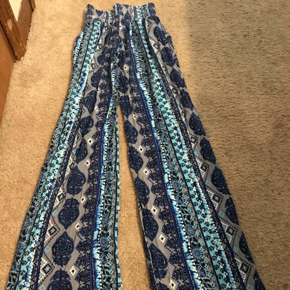 flowy pants and maxi skirt